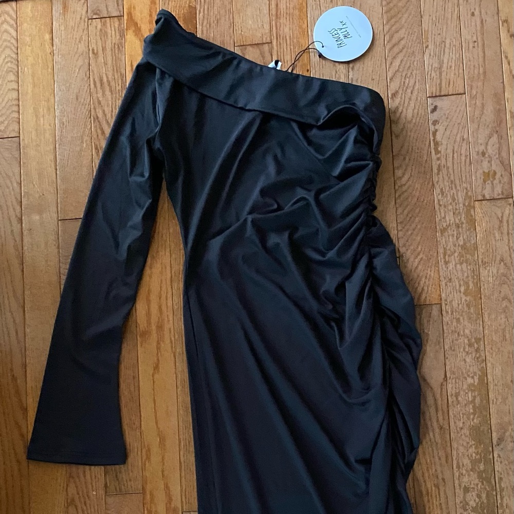 Princess Polly One Shoulder Black Dress